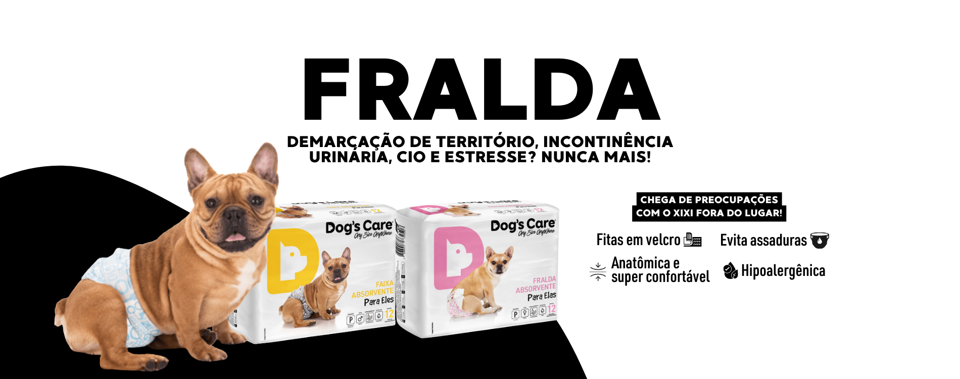 Produtos para cães e gatos 25 FRALDA DESK